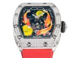 Super Clone Replica RICHARD MILLE RM S10 Koi Fish Tourbillon Watch Diamond Case Red Strap Swiss Quality - Image 4