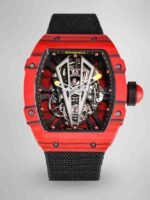 Swiss Replica Richard Mille RM27-03 41mm Red Matador Skeleton Dial Carbon Fiber Case