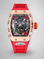 RM052 Skeleton Tourbillon Watch Replica - Bold Black Skull Design