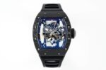 Richard Mille RM055 Skeleton Watch with Black Rubber Strap – Super Clone - Image 2