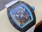 Replica Richard Mille RM055 Limited Edition Abu Dhabi Yas Marina Circuit Swiss Movement Carbon Fiber Skeleton Watch - Image 2