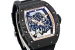Richard Mille RM055 Skeleton Watch with Black Rubber Strap – Swiss Replica - Image 10