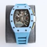 Best Richard Mille RM11-03 Carbon Fiber Chronograph Replica Black Dial Watch - Image 2