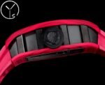 Best Richard Mille RM52-01 Replica - Red Rubber Strap, Skeleton Dial, Swiss Tourbillon, Carbon Fiber Case - Image 7