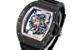 Richard Mille RM055 Skeleton Watch with Black Rubber Strap – Swiss Replica - Image 9