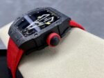 Swiss Replica Richard Mille RM27-03 Black Carbon Fiber Case with Red Woven Strap - Image 9