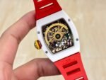 Richard Mille RM 88 Smiley Automatic Tourbillon Watch Replica, Red Rubber Strap - Image 7