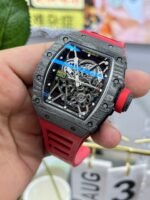 Replica Richard Mille RM35-02 Red Rubber Strap Swiss Movement Sports Watch - Image 10