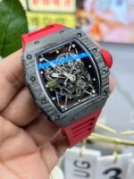Replica Richard Mille RM35-02 Red Rubber Strap Swiss Movement Sports Watch - Image 8