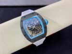 Replica Richard Mille RM055 Limited Edition Abu Dhabi Yas Marina Circuit Swiss Movement Carbon Fiber Skeleton Watch - Image 10