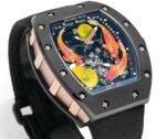 Swiss RICHARD MILLE RM S10 Replica – Koi Tourbillon, Black Steel Case, Sport Style - Image 7