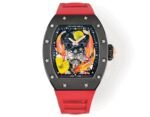 Replica Richard Mille RM S10 Koi Tourbillon Watch – Red Rubber Strap, AAA Quality - Image 9