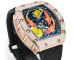 Replica Richard Mille RM S10 Koi Tourbillon Watch - Rose Gold & Diamond - Image 7
