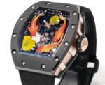 Swiss RICHARD MILLE RM S10 Replica – Koi Tourbillon, Black Steel Case, Sport Style - Image 5