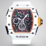Replica Richard Mille RM50-03 Super Clone Chronograph Mechanical Watch - White Carbon Fiber Case