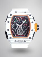 Replica Richard Mille RM50-03 Super Clone Chronograph Mechanical Watch - White Carbon Fiber Case