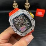 Replica Richard Mille RM 11-03 Men’s Watch with Diamond Bezel And Skeleton Dial Design - Image 3