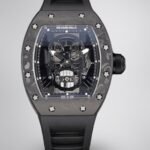 Best Richard Mille RM 052 Replica Black Carbon Fiber Case Watch – Men’s Luxury Watch With Skeleton Skull Dial