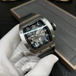 Swiss Richard Mille RM 010 Replica – Skeleton Dial Men’s Watch With Black Rubber Strap And Sapphire Crystal - Image 4