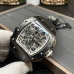 Richard Mille RM 11-03 Replica Black Ceramic Case with Black Rubber Strap | Skeleton Dial Watch For Men - Image 6