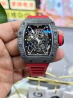 Replica Richard Mille RM35-02 Red Rubber Strap Swiss Movement Sports Watch - Image 7