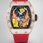 Replica RICHARD MILLE RM S10 Koi Tourbillon Watch with Rose Gold Case