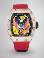 Replica RICHARD MILLE RM S10 Koi Tourbillon Watch with Rose Gold Case