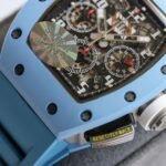 Best Richard Mille RM11-03 Carbon Fiber Chronograph Replica Black Dial Watch - Image 5