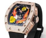 Replica Richard Mille RM S10 Koi Tourbillon Watch - Rose Gold & Diamond - Image 3