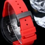 Swiss Replica Richard Mille RM 57-03 Dragon Skeleton Dial, Carbon Fiber Case, Red Rubber Strap Luxury Watch - Image 10
