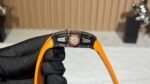 Swiss Replica Richard Mille RM 11-03 McLaren Watch – Carbon Fiber Skeleton Chronograph with Striking Orange Rubber Strap - Image 6