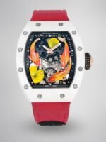 Best Replica Richard Mille RM S10 Koi Tourbillon Watch – Red Strap