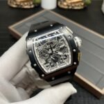 Richard Mille RM 11-03 Replica Black Ceramic Case with Black Rubber Strap | Skeleton Dial Watch For Men - Image 5