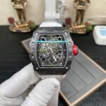 Swiss Richard Mille RM 35-02 RAFA Replica Watch White Rubber Strap Skeleton Dial - Image 3