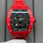 Replica Richard Mille RM 52-01 Skeleton Skull Dial Men's Watch – Swiss Movement, Red Carbon Case - Image 4