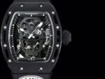 Swiss Richard Mille RM 052 Replica Watch – Skeleton Tourbillon, Skull Face, Black Rubber Strap, AAAAA Quality - Image 3