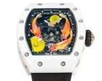 Richard Mille Replica RM S10 Koi Tourbillon Watch with White Ceramic Case - Image 9