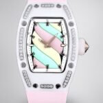 Swiss Replica Richard Mille RM 07-01 Bonbon Collection Pink Marshmallow – Diamond Ceramic Case, Ladies Luxury Watch