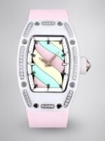 Swiss Replica Richard Mille RM 07-01 Bonbon Collection Pink Marshmallow – Diamond Ceramic Case, Ladies Luxury Watch