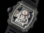 Swiss Richard Mille RM 21-01 Replica Tourbillon Aerodyne Carbon Tpt Watch For Men – High-End Skeleton Dial - Image 8