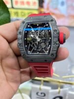 Replica Richard Mille RM35-02 Red Rubber Strap Swiss Movement Sports Watch - Image 9