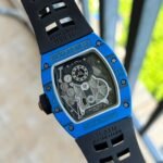 Replica Richard Mille RM 022 Blue Carbon Skeleton Dial Automatic Movement Watch - Image 7