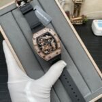 Swiss Richard Mille RM 51-01 Replica Tiger And Dragon Michelle Yeoh Watch with Diamond Bezel And Black Rubber Strap - Image 2