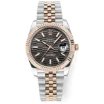 Rolex Datejust 41mm Watch – Two-Tone Steel and Rose Gold with Fluted Bezel