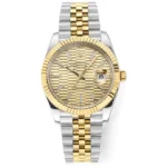 Rolex Datejust 41mm Two-Tone Gold and Steel Watch with Fluted Bezel