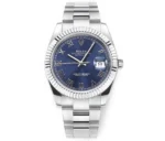 Rolex Datejust 41mm Watch – Blue Dial, Fluted Bezel, Stainless Steel