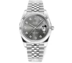Rolex Datejust 41mm Watch – Silver Dial, Diamond Markers, Stainless Steel Jubilee Bracelet Rolex