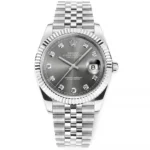 Rolex Datejust 41mm Watch – Silver Dial, Diamond Markers, Stainless Steel Jubilee Bracelet Rolex