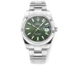 Rolex Datejust 41mm Green Fluted Bezel
