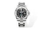 Rolex Yacht-Master 42 Stainless Steel Watch with Black Dial